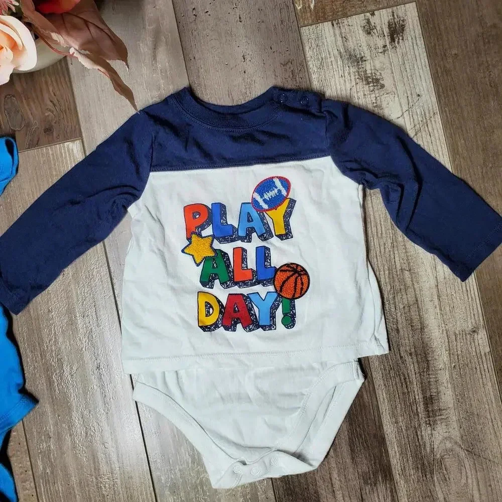 Carter's and Garanimals Size 18m Baby Boy Casual Top Bundle EUC